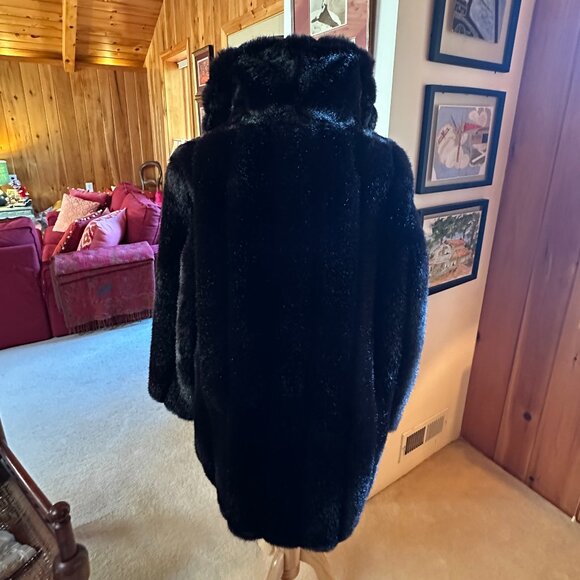 HILLMOOR ROYAL MINK Vintage Brown Faux Fur Coat – L/XL $8.00 - Picture 8 of 9